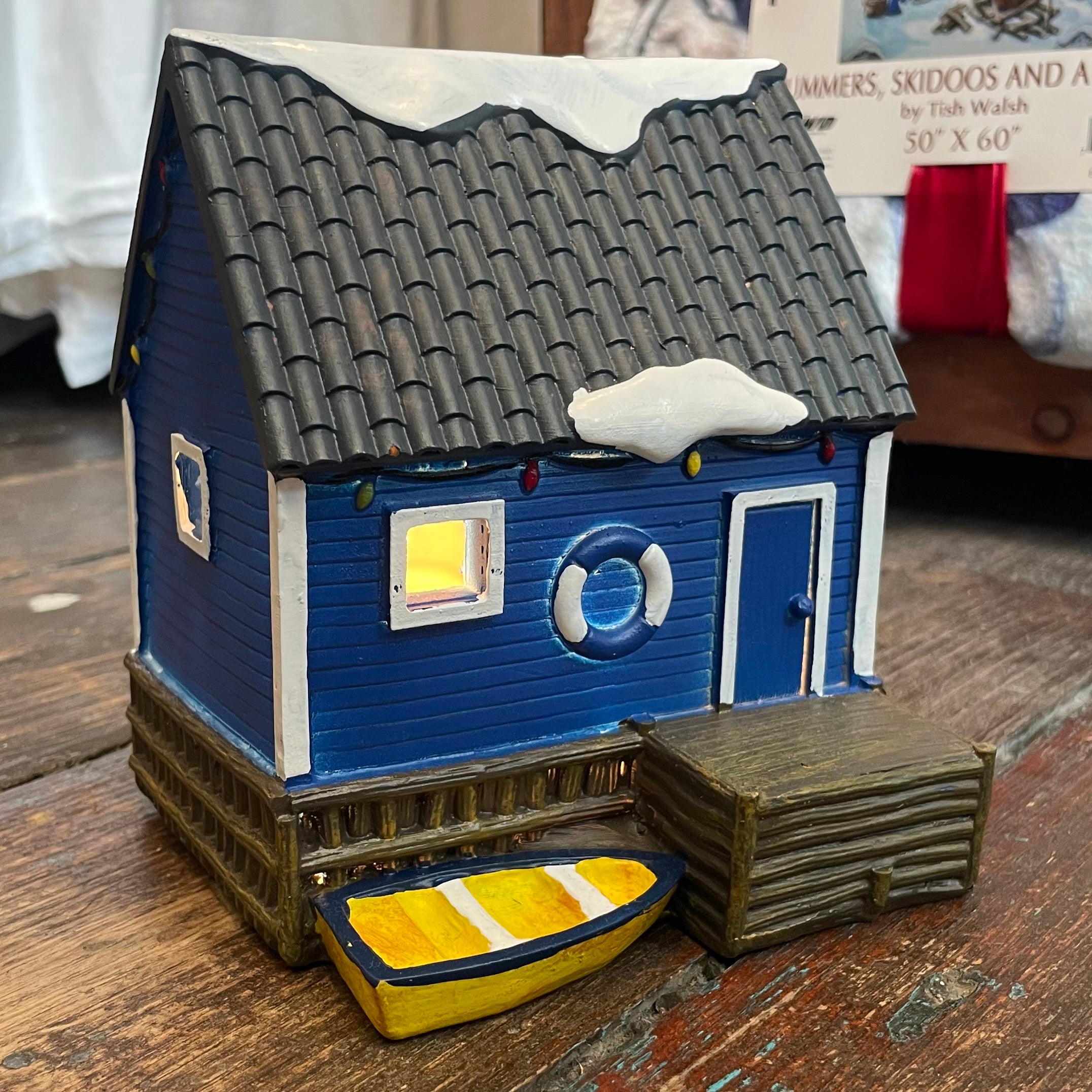 Newfoundland Light Up Village - Blue Fishing Stage #6